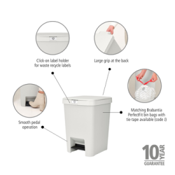 Brabantia StepUp Pedalspand 25 Liter