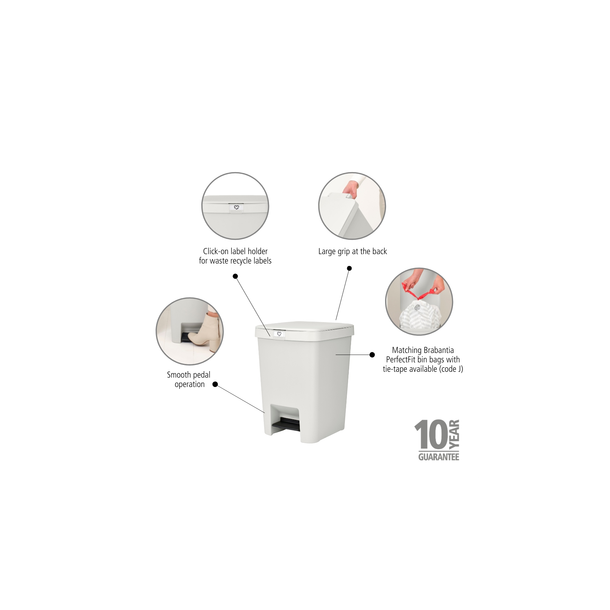 Brabantia StepUp Pedalspand 25 Liter