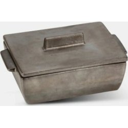 Dutchdeluxes Ovnfast Fad Rektangulr Lille, Mat Platinum