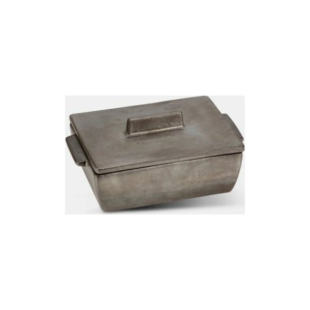 Dutchdeluxes Ovnfast Fad Rektangulr Lille, Mat Platinum