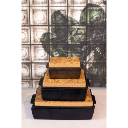 Dutchdeluxes Ovnfast Fad Rektangulr Mellem, Mat Platinum