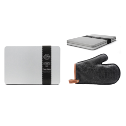 Xapron Ovnhandske / Grillhandske Sort Lder - 180-240C