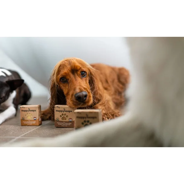 HappySoaps Hunde Shampoo Bar - Til Lang Hret Hunde
