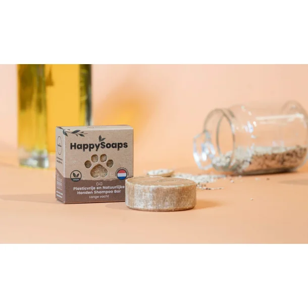 HappySoaps Hunde Shampoo Bar - Til Lang Hret Hunde