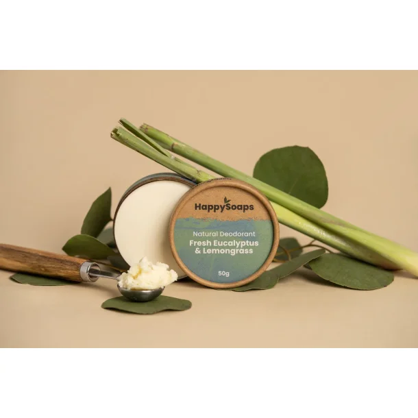 HappySoaps Naturlig Deodorant - Fresh Eucalyptus &amp; Lemongrass (50 G)