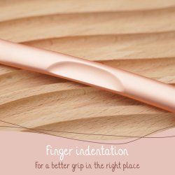 Bamboozy Metal Dermaplaning jenbryns- og Ansigtsskraber  Rose Gold