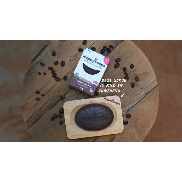 HappySoaps Face &amp; Body scrub - Scrubpuccino (70gr)