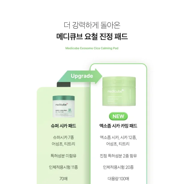 Medicube Exosome Cica Calming Pad 100 stk