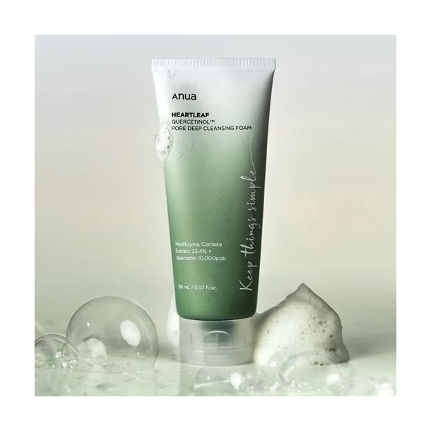 Anua Heartleaf Quercetinol Pore Deep Cleansing Foam, 150 ml