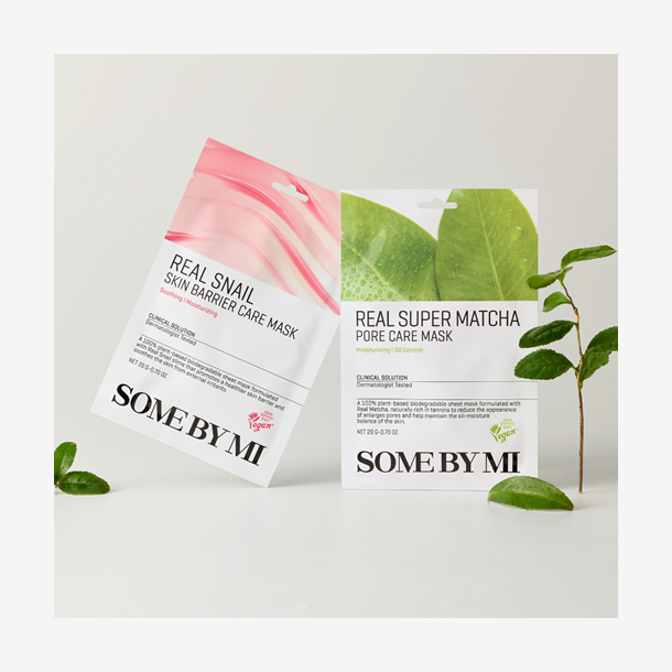 Some By Mi Real Snail Skin Barrier Care Mask, 1 stk