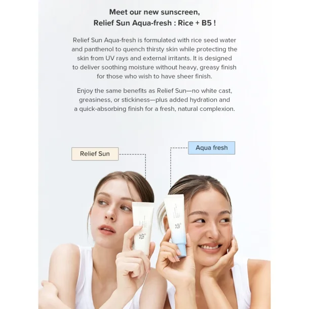 Beauty Of Joseon Relief Sun Aqua-Fresh Rice + B5 Sunscreen SPF 50+ 50ml