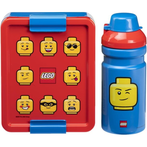 LEGO Madkasse og Drikkedunk - Rd og Bl