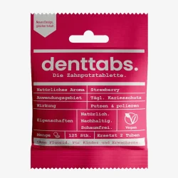 Denttabs The Original - Tandpastapiller med Jordb�rsmag 125 stk