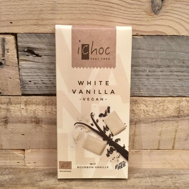 Ichoc - White Vanilla Vegansk / kologisk Chokolade (80 g)