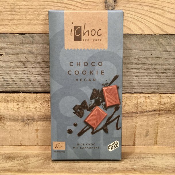 Ichoc - Choco Cookie Vegansk / kologisk Chokolade (80 g)