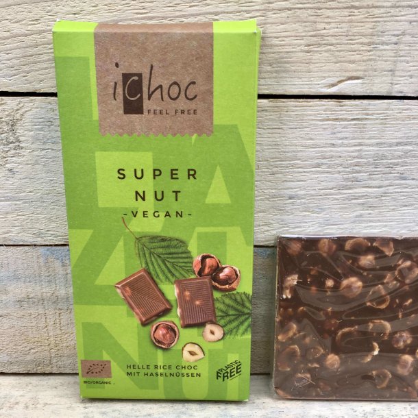 Ichoc - Super Nut Vegansk / kologisk Chokolade (80 g)