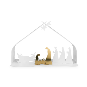 ALESSI Bark Crib - Miniature julekrybbe - hvid