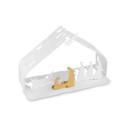 ALESSI Bark Crib - Miniature julekrybbe - hvid