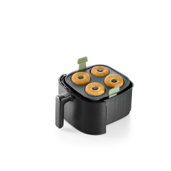 Lku Air Fryer Donutform, 4 huller - Grey