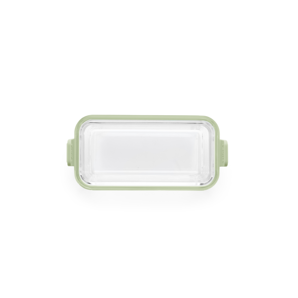 Lku Air Fryer Dobbelt Rektangulre Glasforme - Transparent