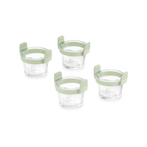 Lku Air Fryer Glas Minikopper (st med 4) - Transparent