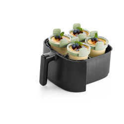 Lku Air Fryer Glas Minikopper (st med 4) - Transparent