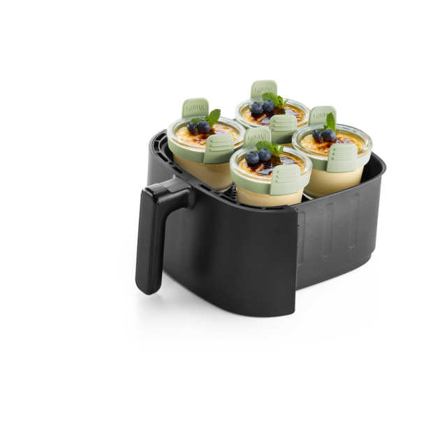 Lku Air Fryer Glas Minikopper (st med 4) - Transparent