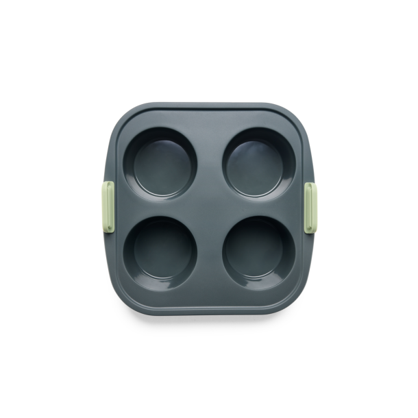 Lku Air Fryer Muffinsform, 4 huller - Grey