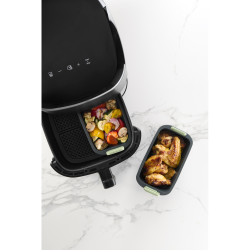 Lku Air Fryer Rektangulr Kurv - Grey