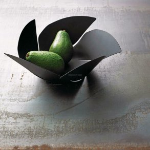 Alessi Frugtskl Twist Again Super Black - Sort 29 cm