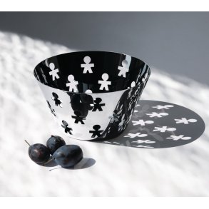 Alessi Girotondo Rund Frugt Skl Stor - Blank Stl