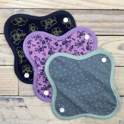 Anae - kologiske Genanvendelige Stofbind - Lilla 2 stk (mini)