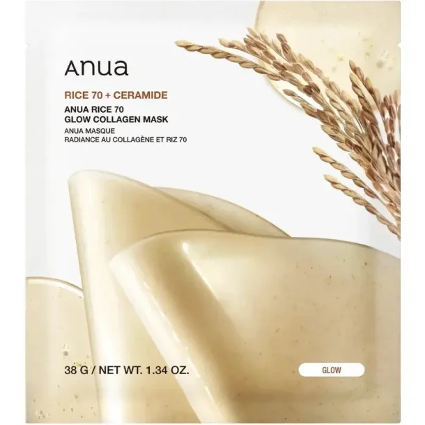 Anua Rice 70 Glow Collagen Mask Overnight