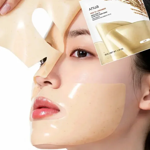 Anua Rice 70 Glow Collagen Mask Overnight