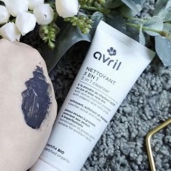 Avril - ko 3-in-1 Cleanser Rens/Scrub/Maske t. Fedtet &amp; Problemhud  (50 ml)