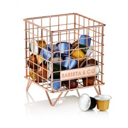 Barista &amp; Co Trdkurv til kapselopbevaring kobber