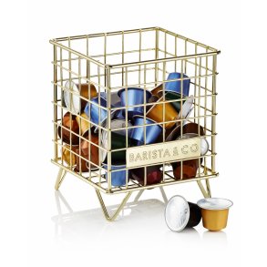 Barista & Co Trdkurv til kapselopbevaring guld