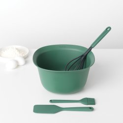 Brabantia Baking set w / Stirring bowl 3.2 l. Dough scraper, Brush and Whisk - Spruce Green
