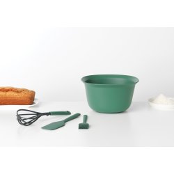 Brabantia Baking set w / Stirring bowl 3.2 l. Dough scraper, Brush and Whisk - Spruce Green