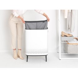 Brabantia BO Vasketjskurv 2 x 45 Liter Hvid