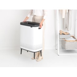 Brabantia BO Vasketjskurv 2 x 45 Liter Hvid
