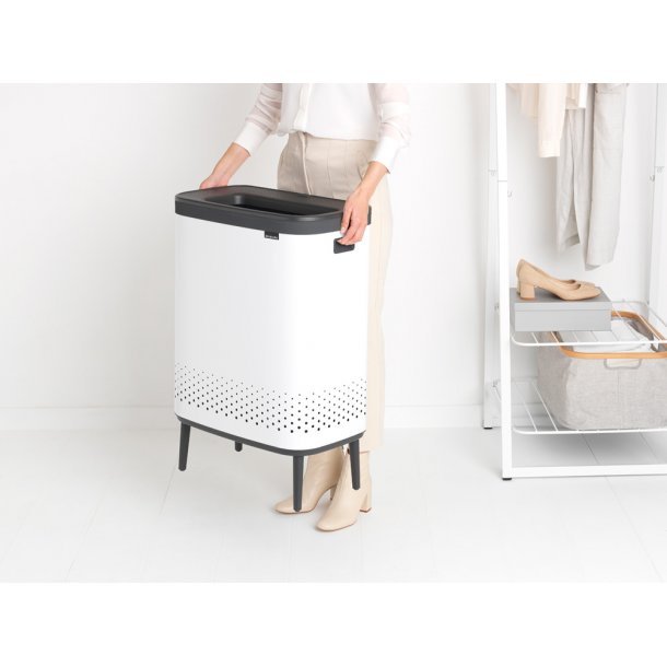 Brabantia BO Vasketjskurv 2 x 45 Liter Hvid
