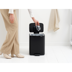 Brabantia Bo pedalspand 12 ltr. - Matt Black
