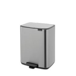 Brabantia Bo pedalspand 12 ltr. - Matt Steel Fingerprint Proof