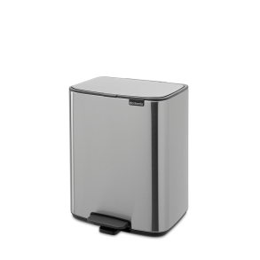 Brabantia Bo pedalspand 12 ltr. - Matt Steel Fingerprint Proof
