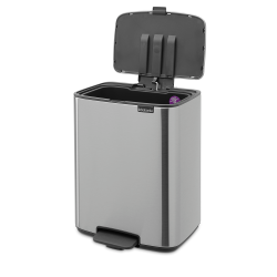 Brabantia Bo pedalspand 12 ltr. - Matt Steel Fingerprint Proof