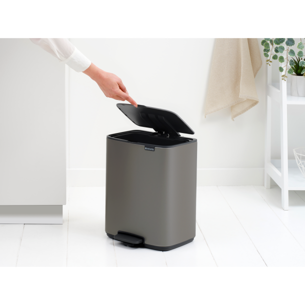 Brabantia Bo Pedalspand 12 liter - Soft Platinum