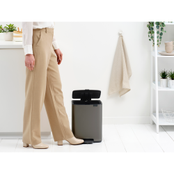 Brabantia Bo Pedalspand 12 liter - Soft Platinum