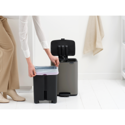 Brabantia Bo Pedalspand 12 liter - Soft Platinum
