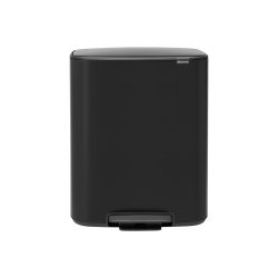 Brabantia Bo pedalspand m/2 inderspande a 30 ltr.  - Matt Black